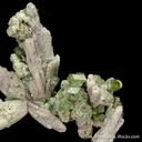 Quartz with Andradite var. Demantoid (Garnet) - image 5