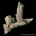 Quartz with Andradite var. Demantoid (Garnet) - image 4