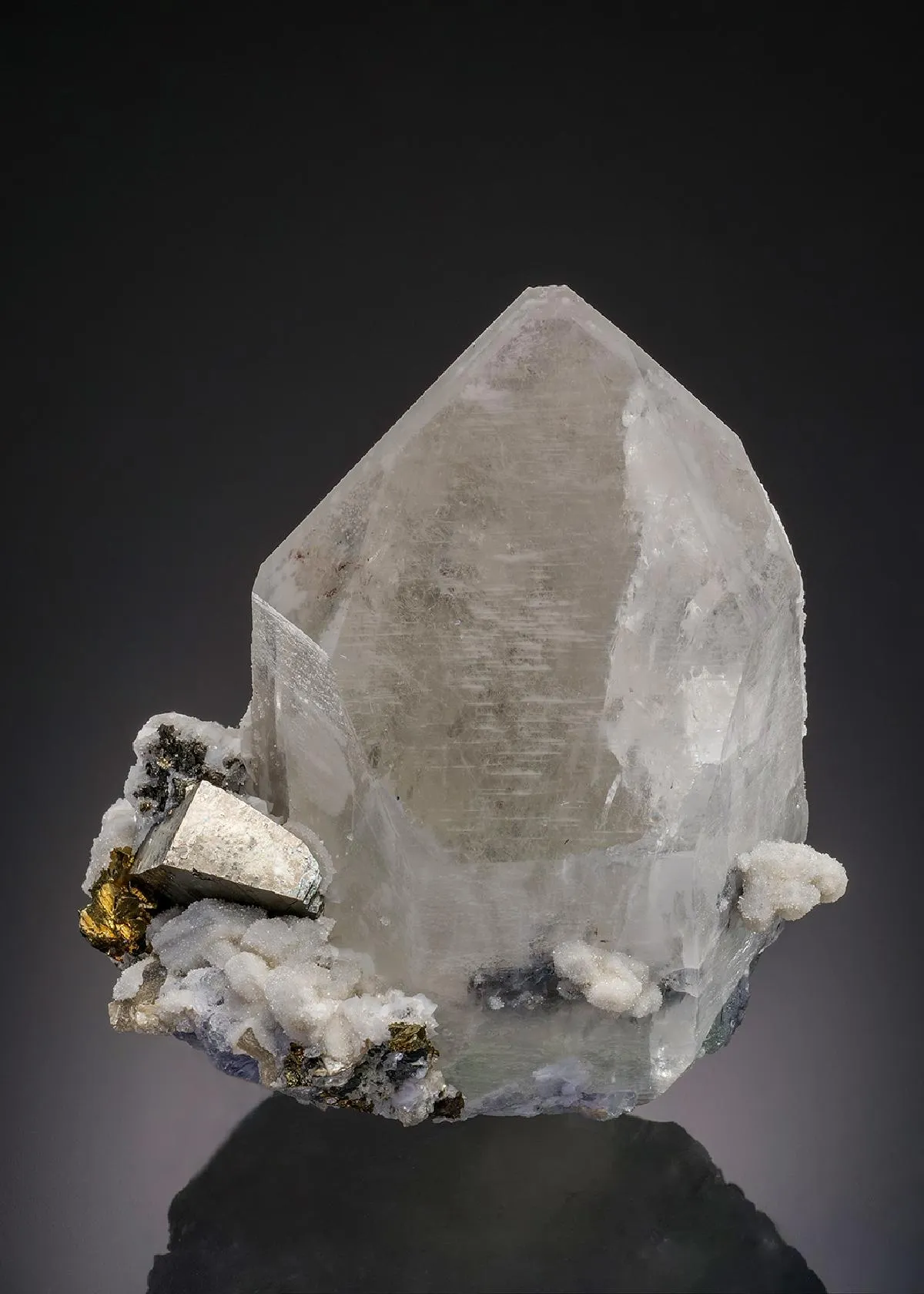 Quartz with Arsenopyrite Dolomite, Sphalerite and Pyrite - image 1