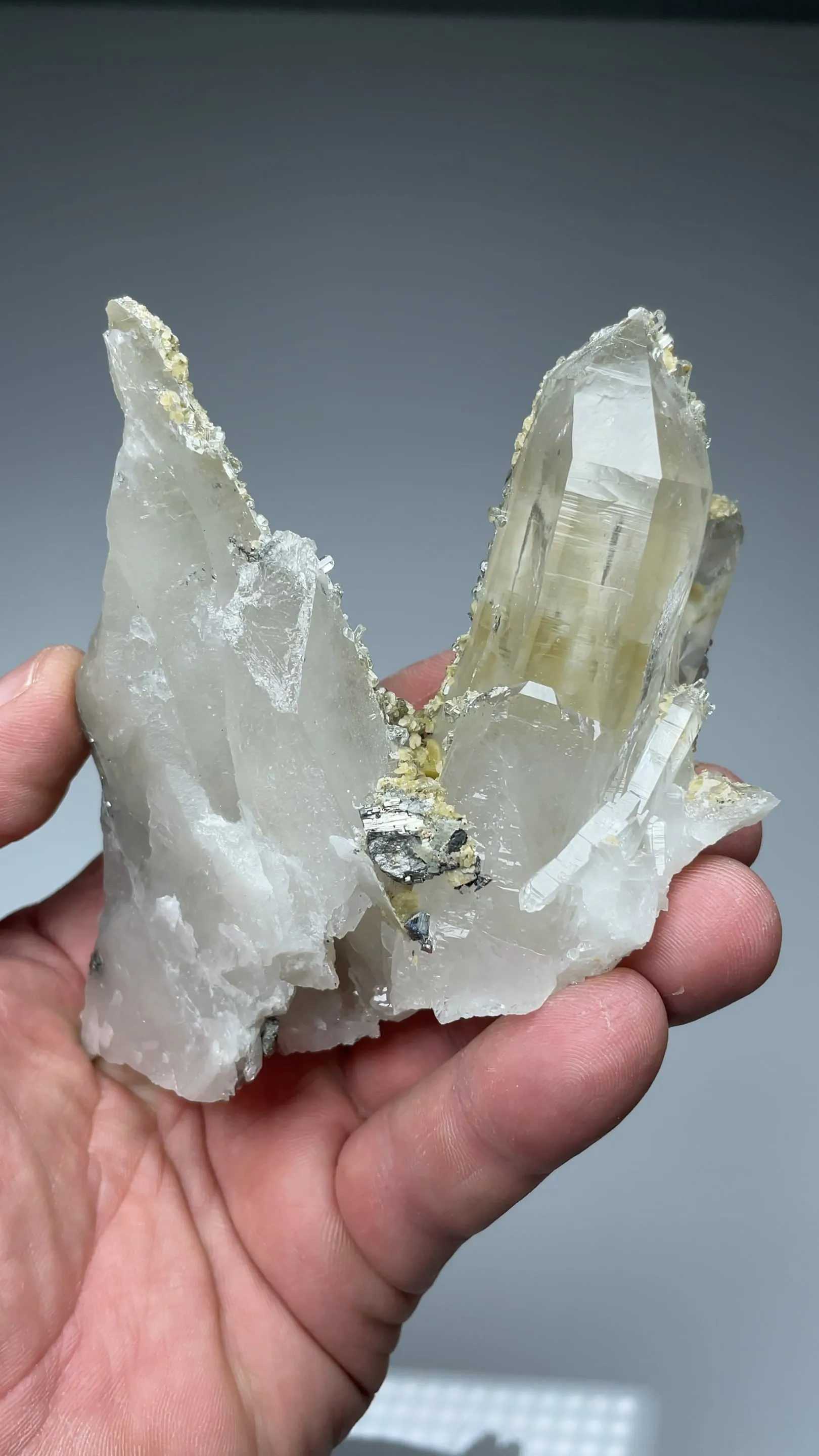 Quartz with Arsenopyrite, Siderite - image 2
