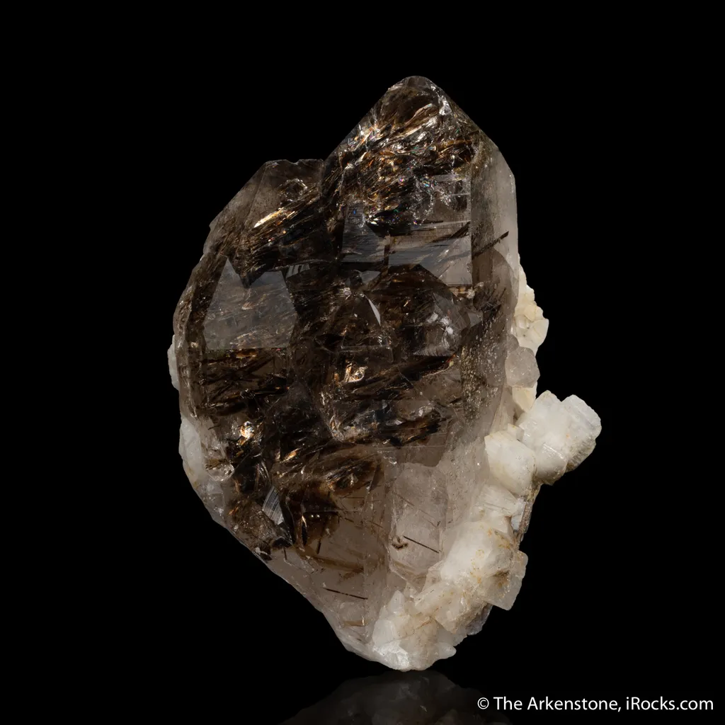 Quartz with Astrophyllite inclusions image