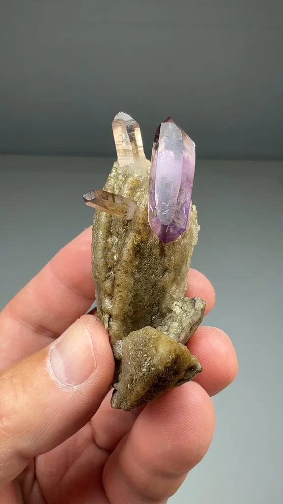 Quartz with Calcite (SIL-0005) image