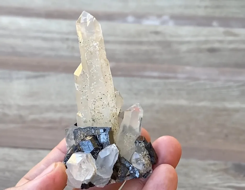 Quartz with Cassiterite and Ferberite - image 5