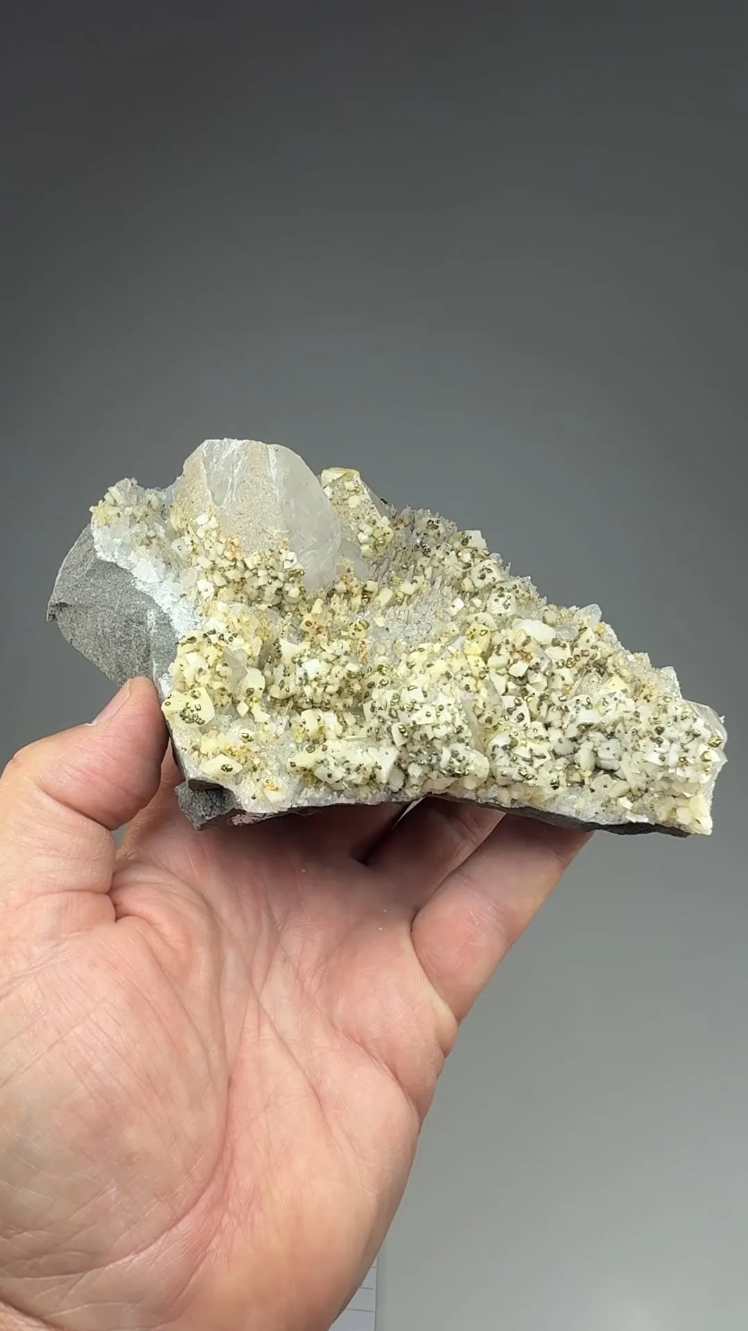 Quartz with Chalcopyrite, Dolomite - image 2