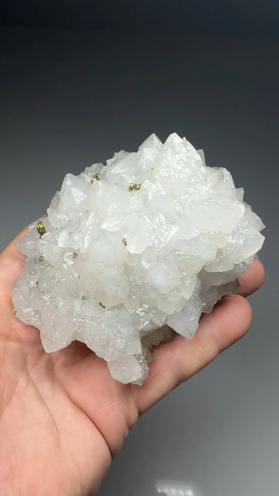 Quartz with Chalcopyrite, Fluorite - image 2