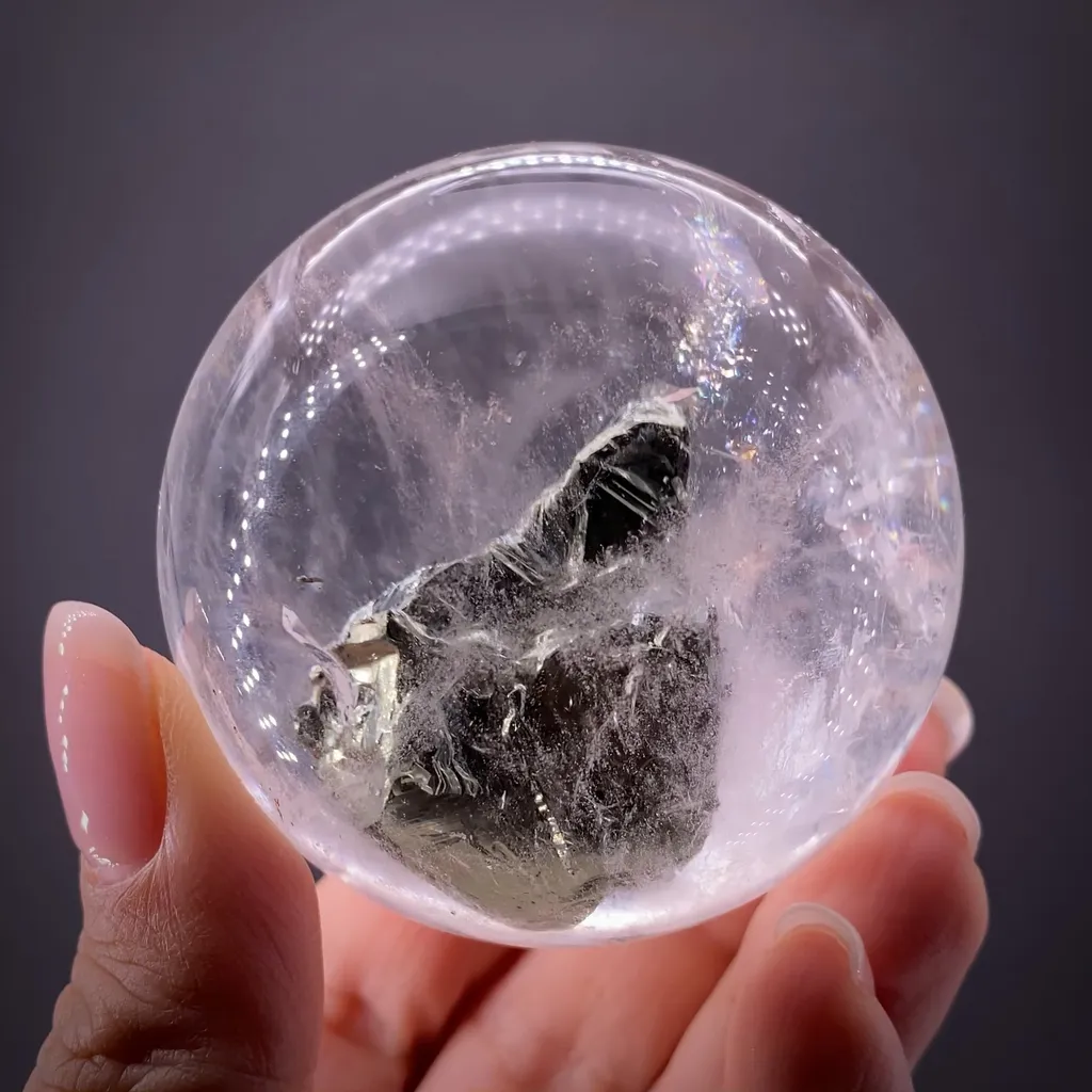 Quartz with Chalcopyrite incl. image