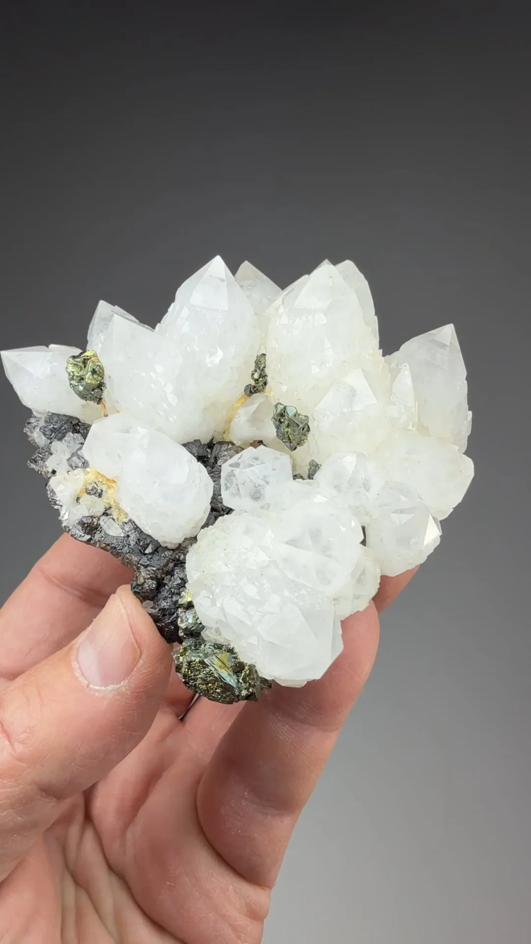 Quartz with Chalcopyrite, Sphalerite - image 2