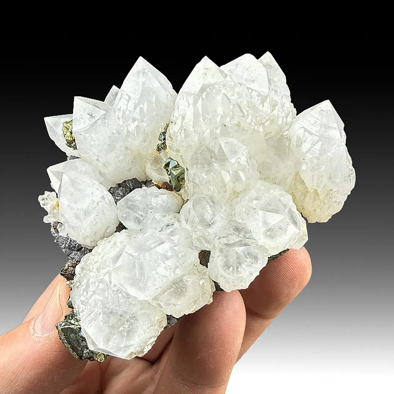 Quartz with Chalcopyrite, Sphalerite - image 1