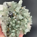 Quartz with Chlorite, Galena, Chalcopyrite - image 1