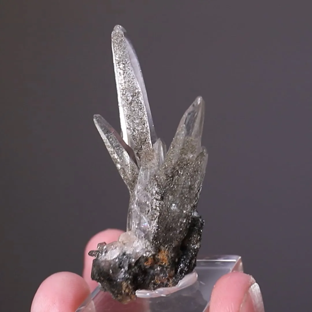 Quartz with Chlorite Tessiner Habit - image 2