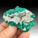 Quartz with Dioptase - image 1