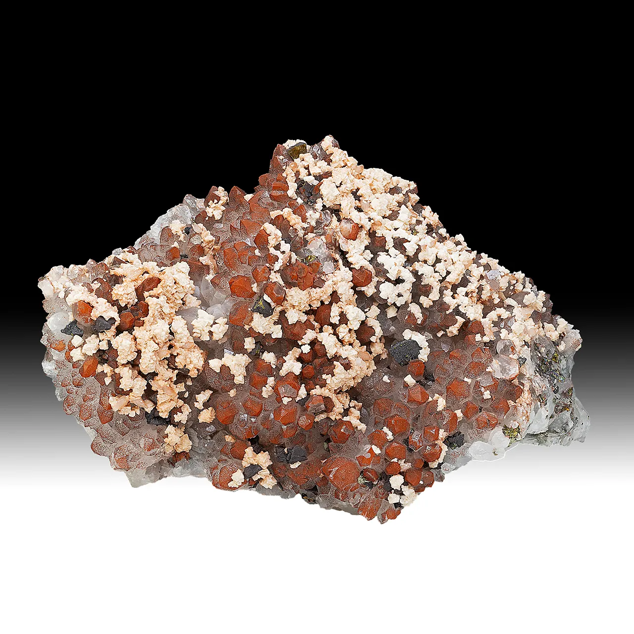 Quartz with Dolomite, Chalcopyrite, Hematite - image 1
