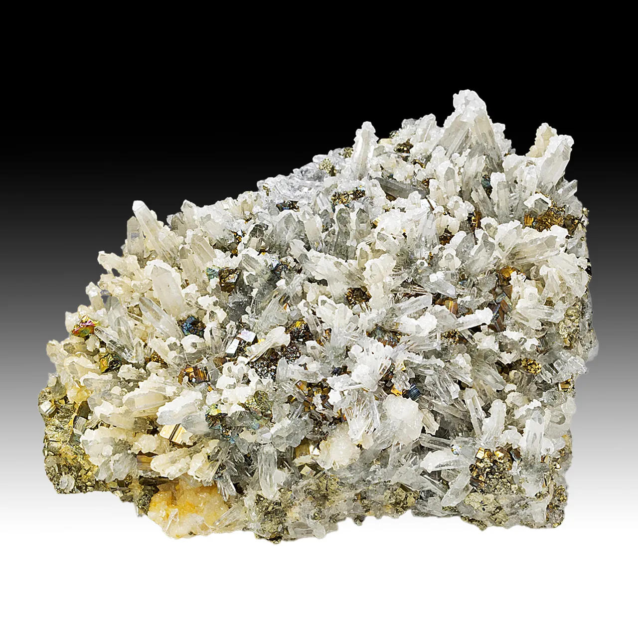 Quartz with Dolomite, Pyrite - image 1