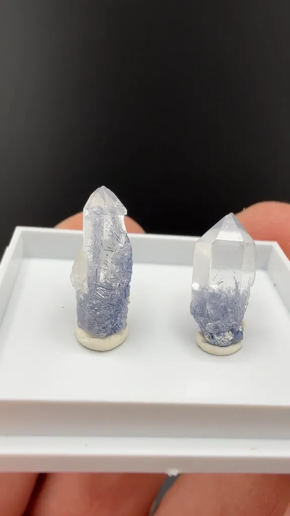 Quartz with Dumortierite image