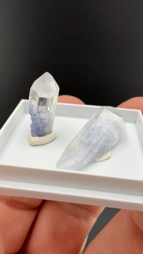 Quartz with Dumortierite image