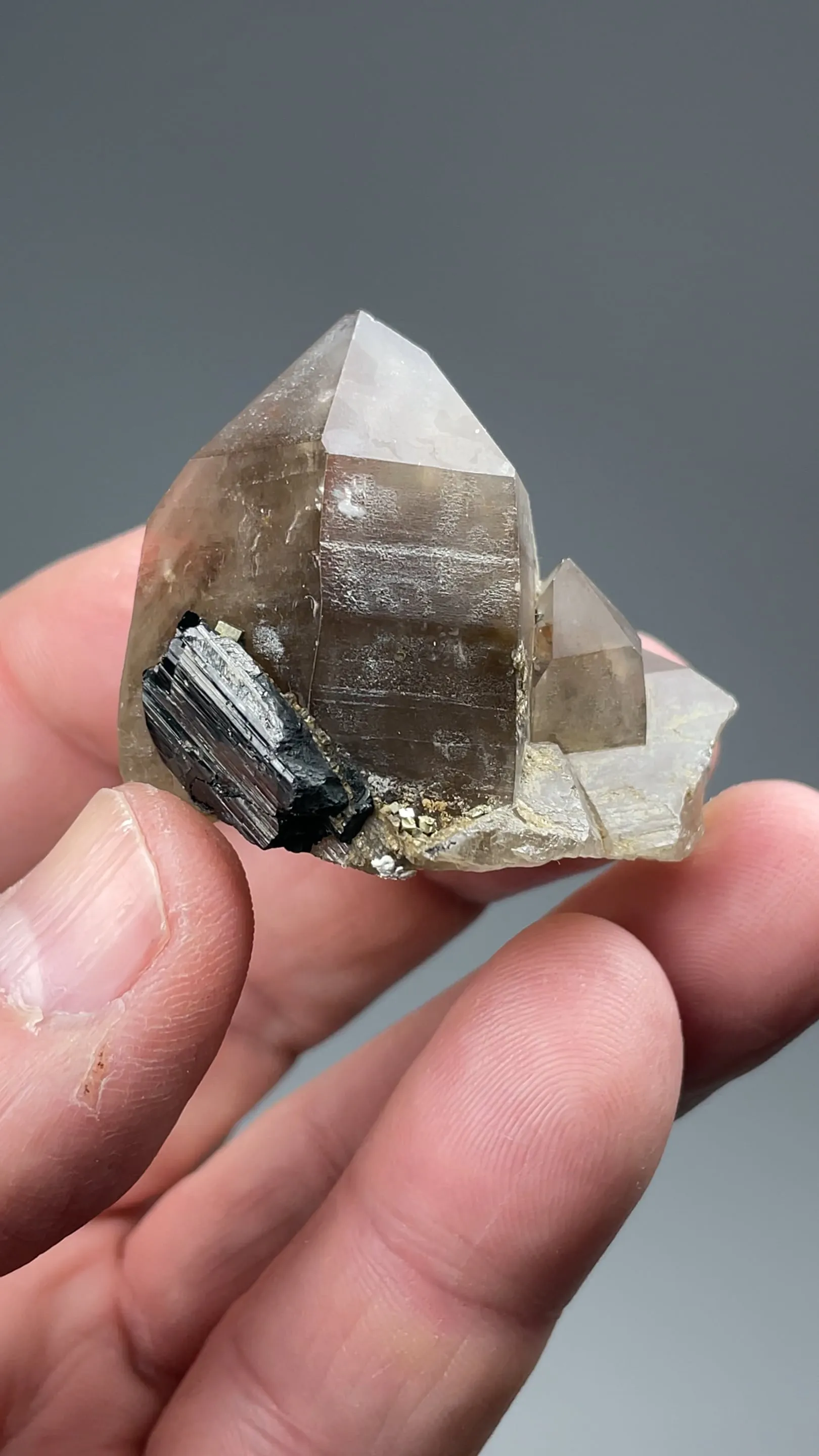 Quartz with Ferberite - image 2