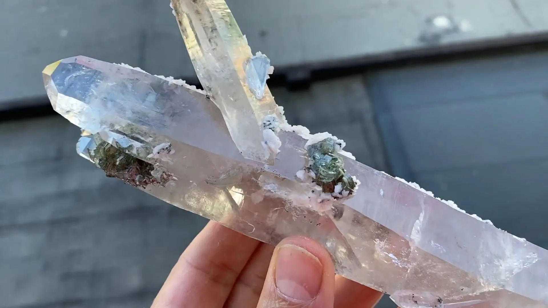 Quartz with Fluorapatite, Calcite and Tourmaline - image 7