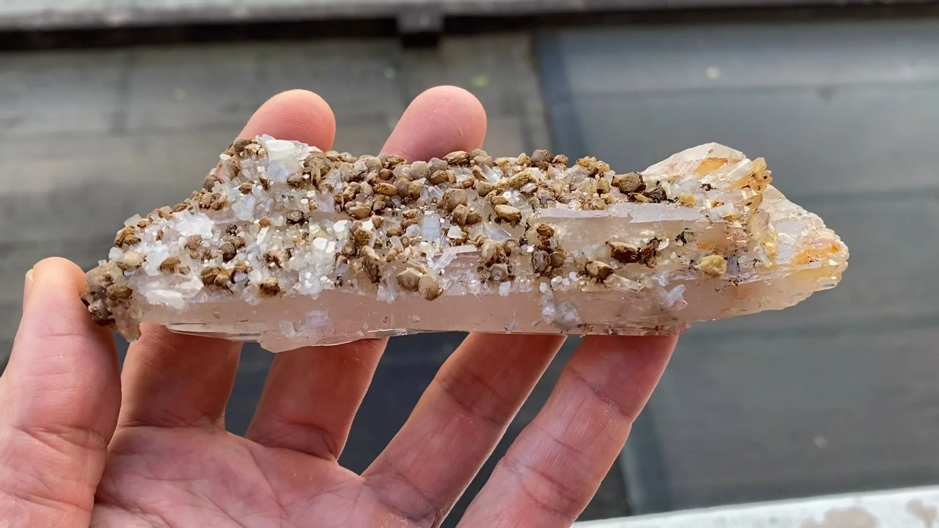 Quartz with Fluorapatites and Siderite - image 1