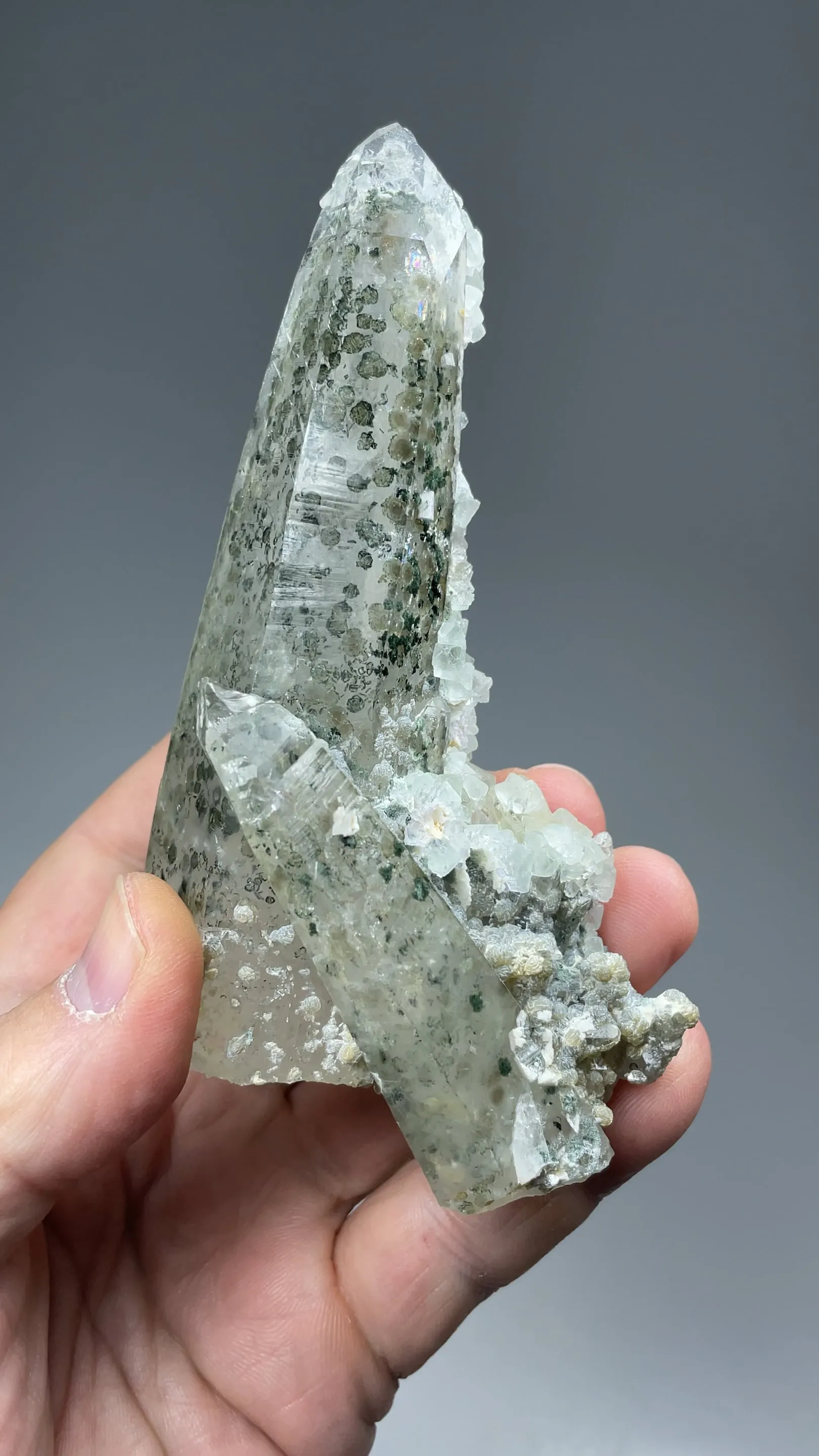 Quartz with Fluorite, Calcite - image 2