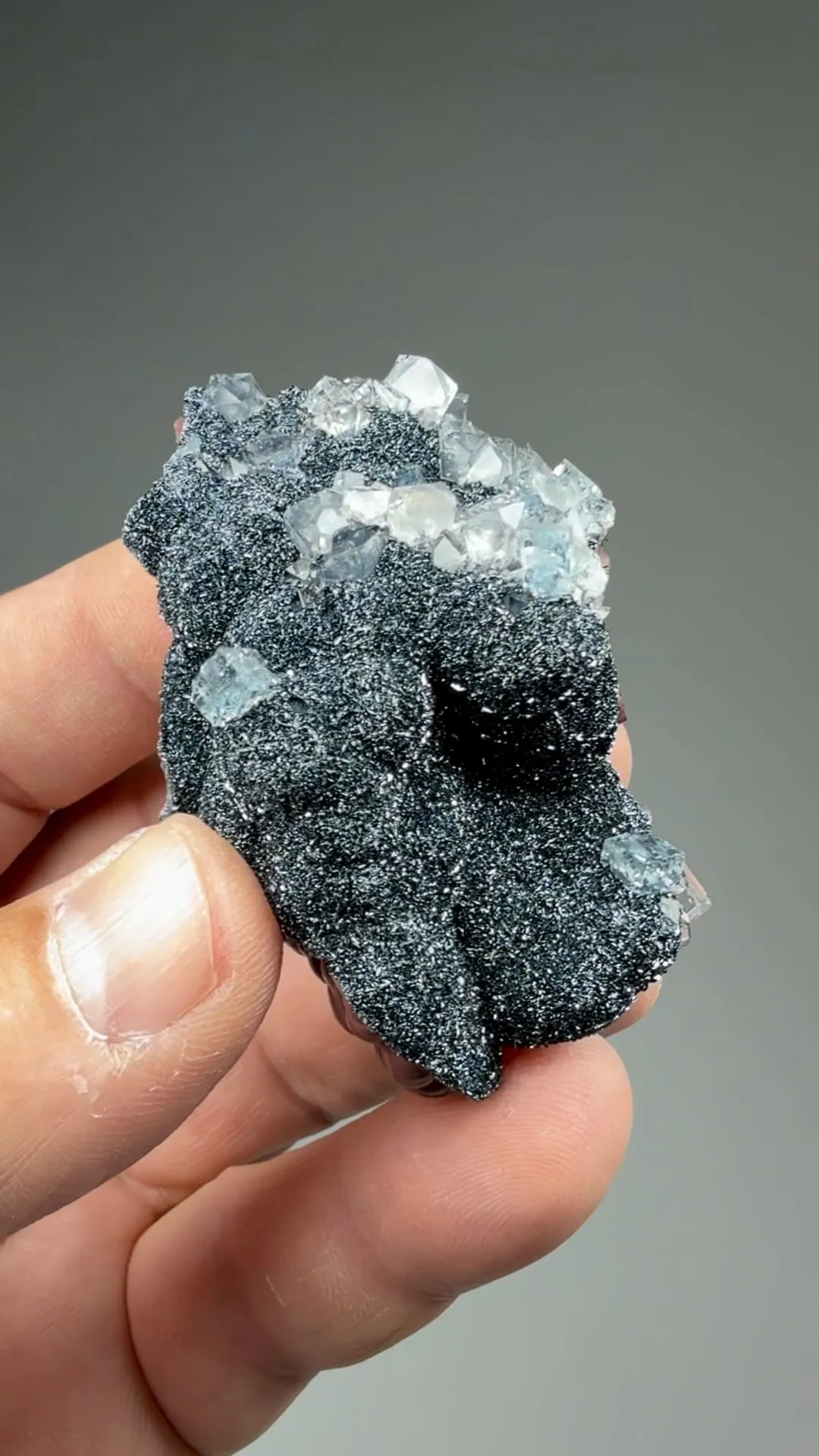 Quartz with Fluorite, Hematite - image 2