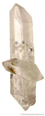 Quartz With Fluorite Inclusions (Doubly-Terminated) image