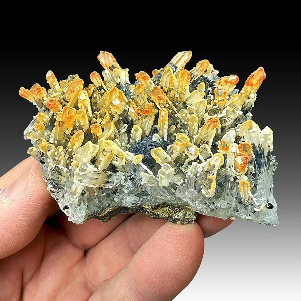 Quartz with Galena, Calcite image