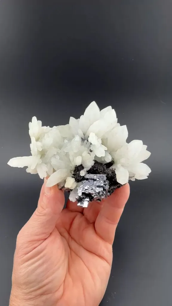 Quartz with Galena, Chalcopyrite image