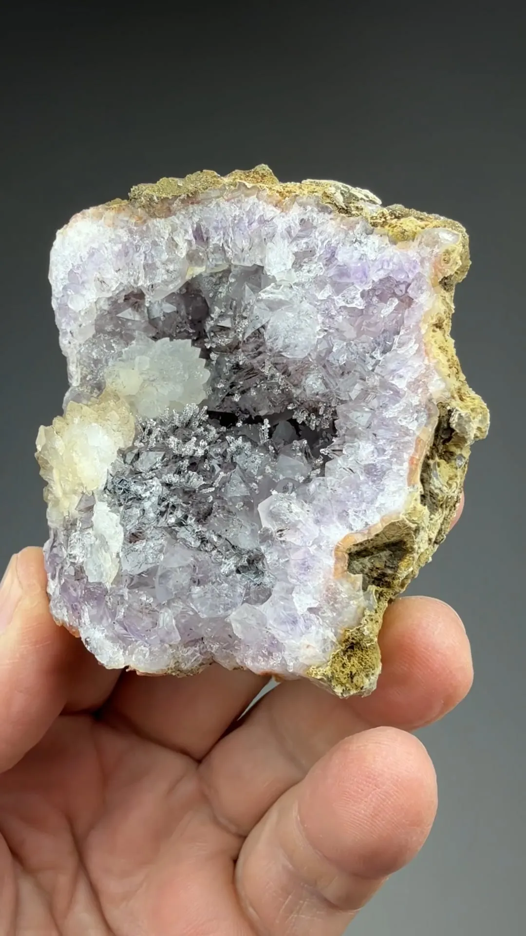 Quartz with Goethite, Calcite - image 2