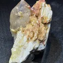 Quartz with golden mica and alurgite  red mica - image 9