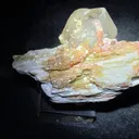 Quartz with golden mica and alurgite  red mica - image 6