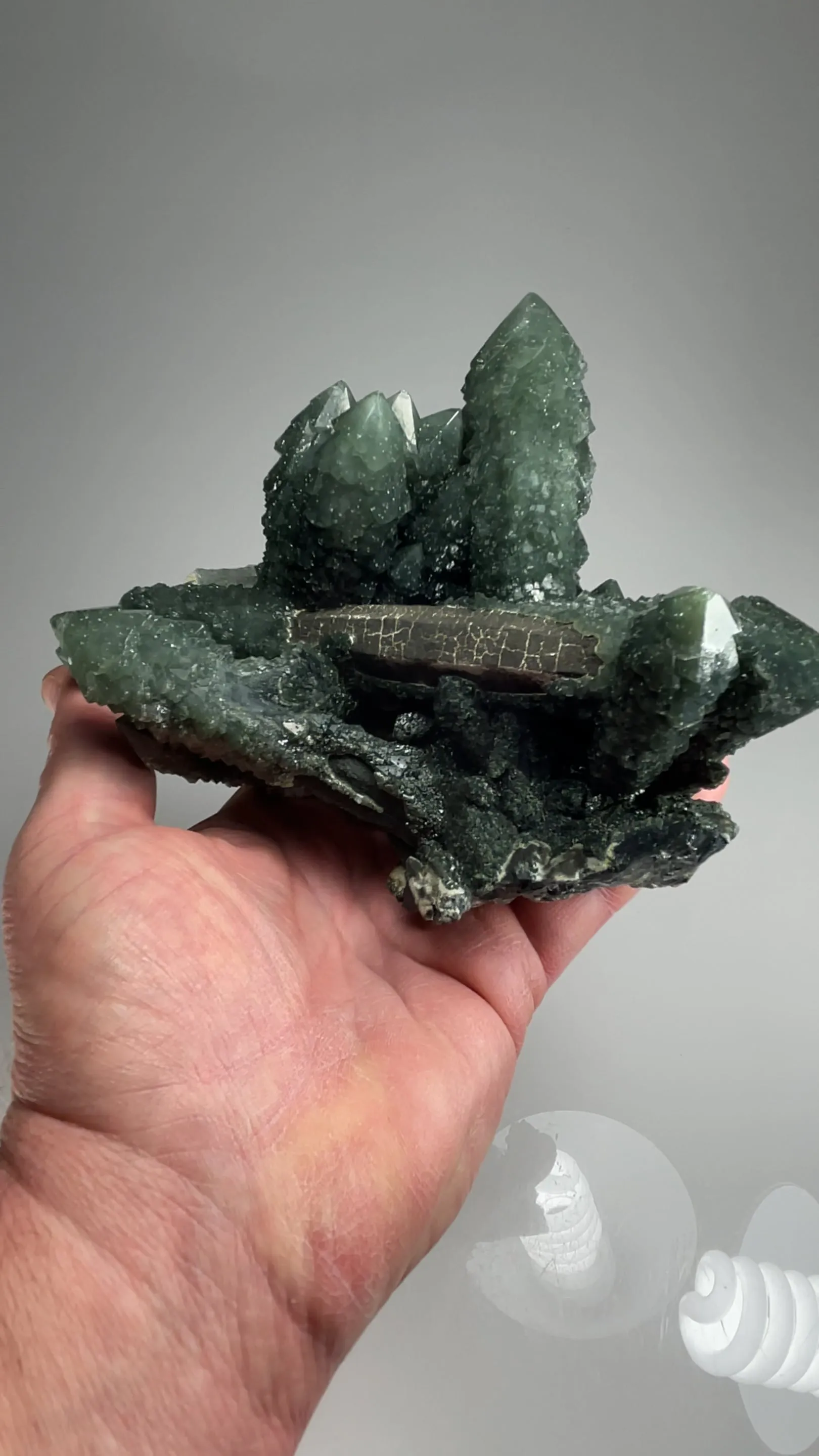 Quartz with Hedenbergite - image 2