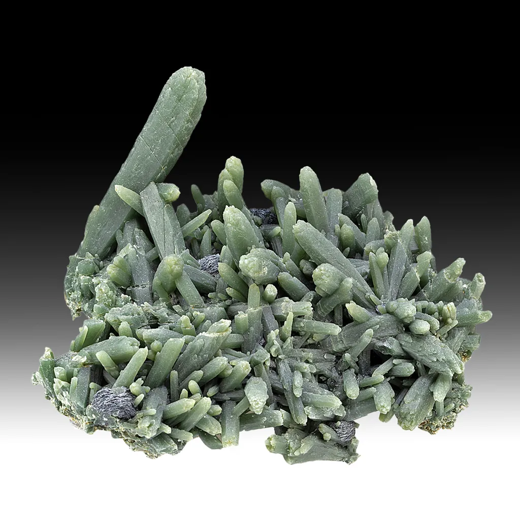 Quartz with Hedenbergite image