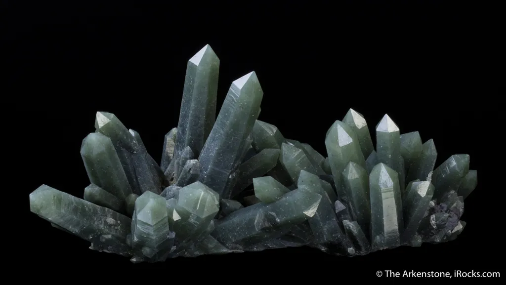 Quartz with Hedenbergite inclusions - image 4