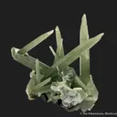 Quartz with Hedenbergite on Axinite - image 2