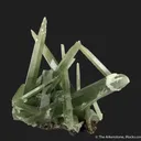 Quartz with Hedenbergite on Axinite - image 3
