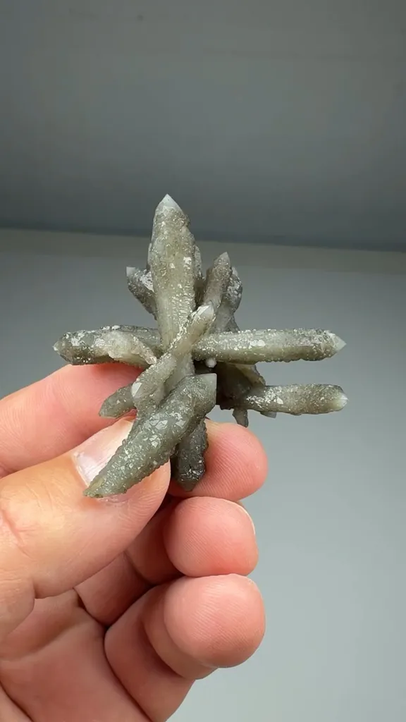 Quartz with Hedenbergite (SIL-18) image