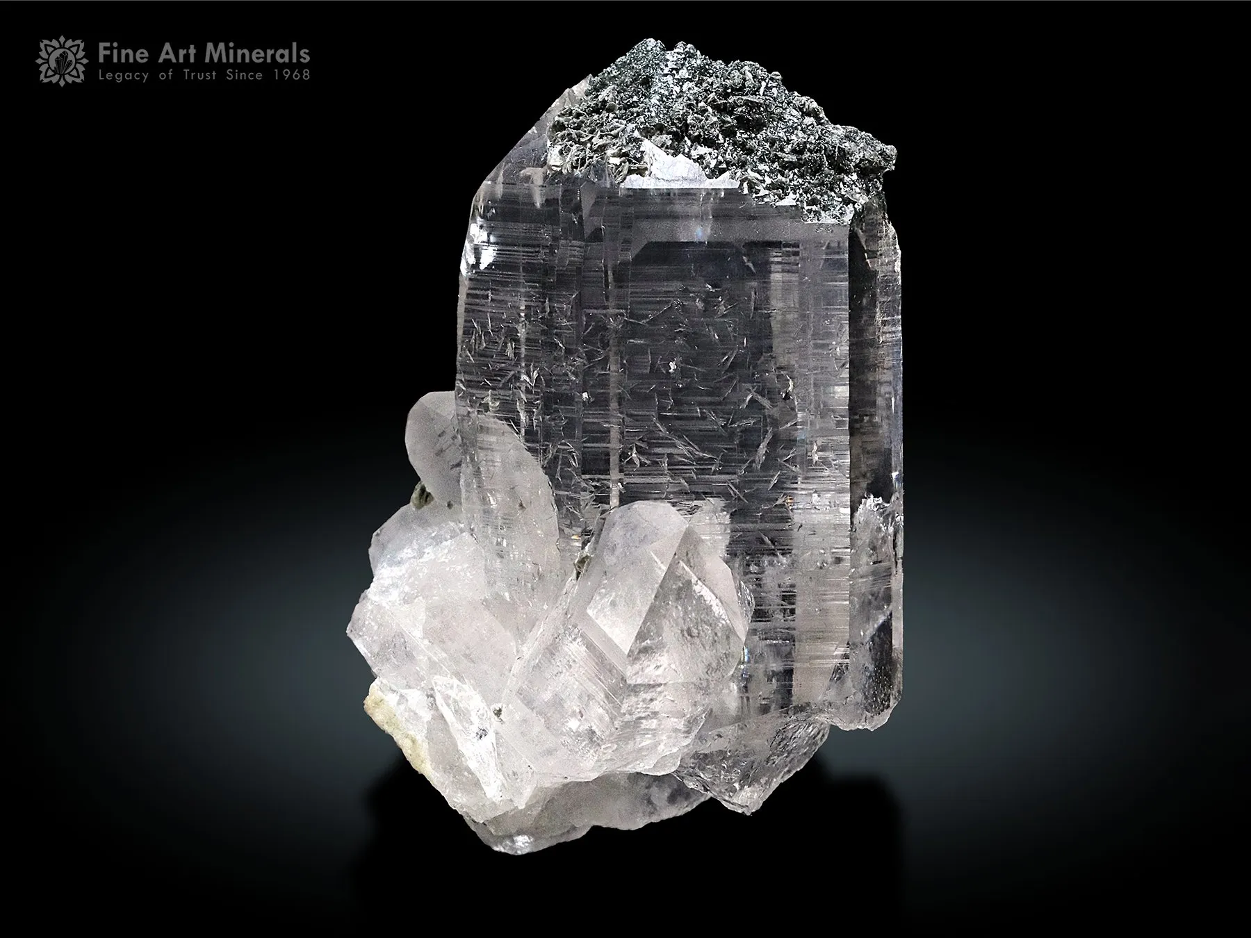 Quartz with Hematite and Mica spray from Skardu Pakistan - image 2