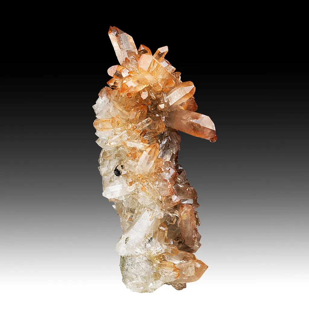 Quartz with Hematite, Bitumen image