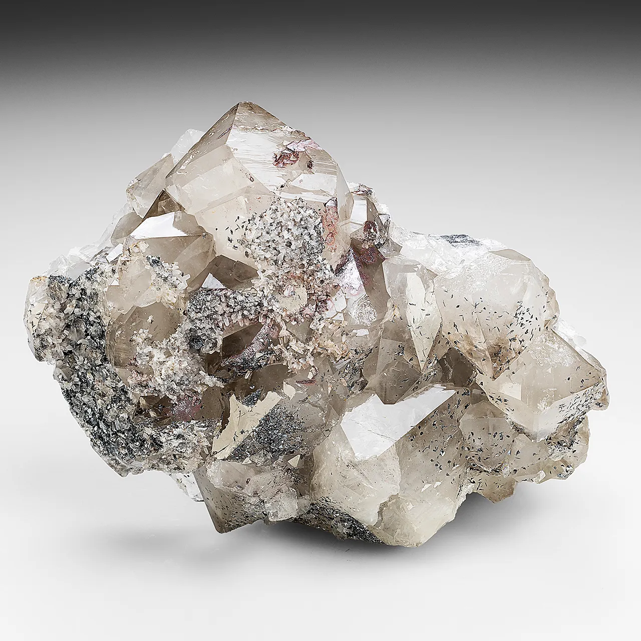 Quartz with Hematite, Calcite - image 1