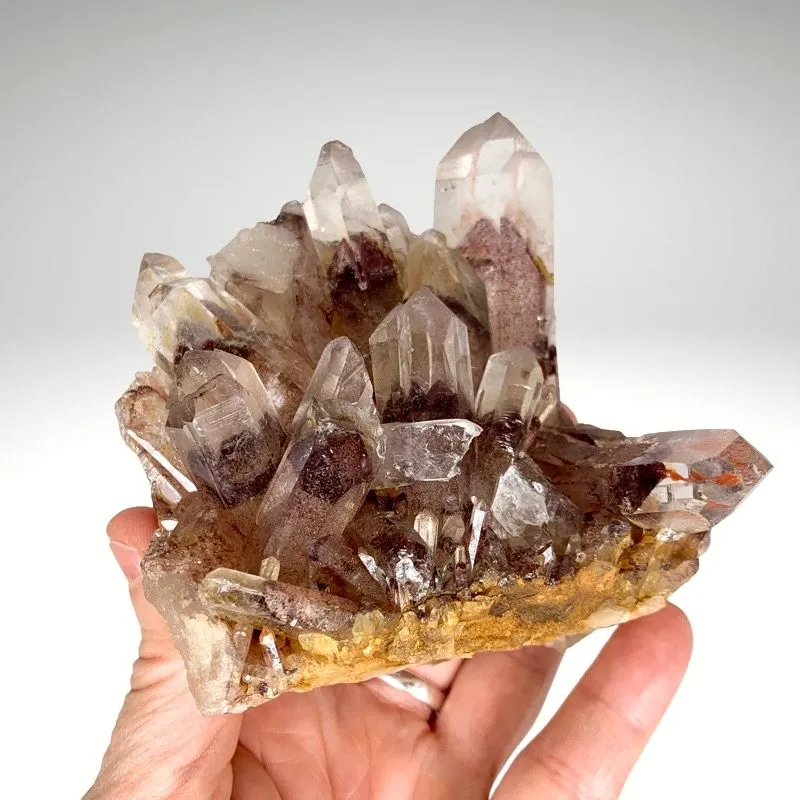 Quartz with Hematite Inclusions from India, Tamil Nadu, Karur District image