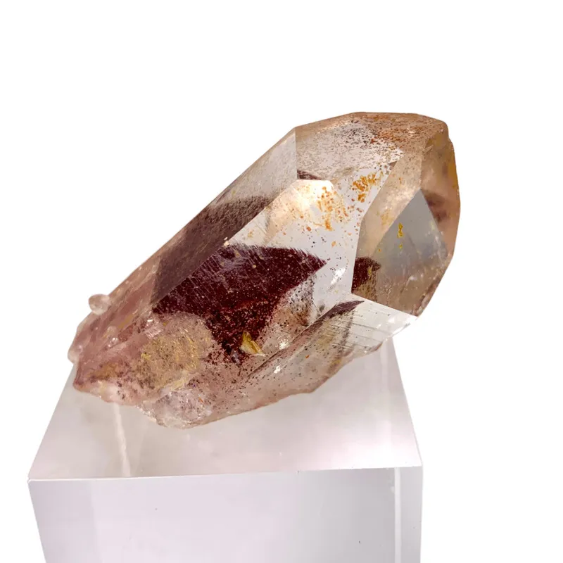 Quartz with Hematite Inclusions from India, Tamil Nadu, Karur District - image 3