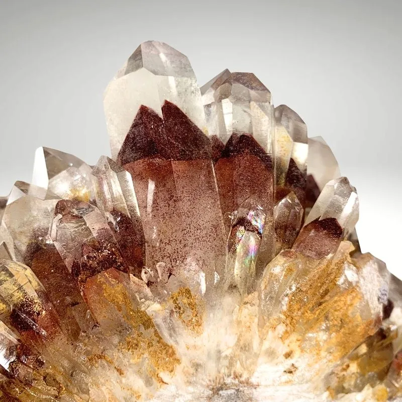 Quartz with Hematite Inclusions from India, Tamil Nadu, Karur District image