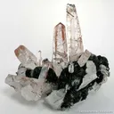 Quartz With Hematite Inclusions on Hematite - image 1