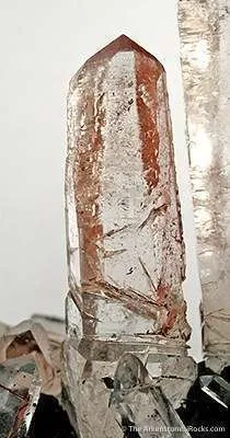 Quartz With Hematite Inclusions on Hematite - image 2