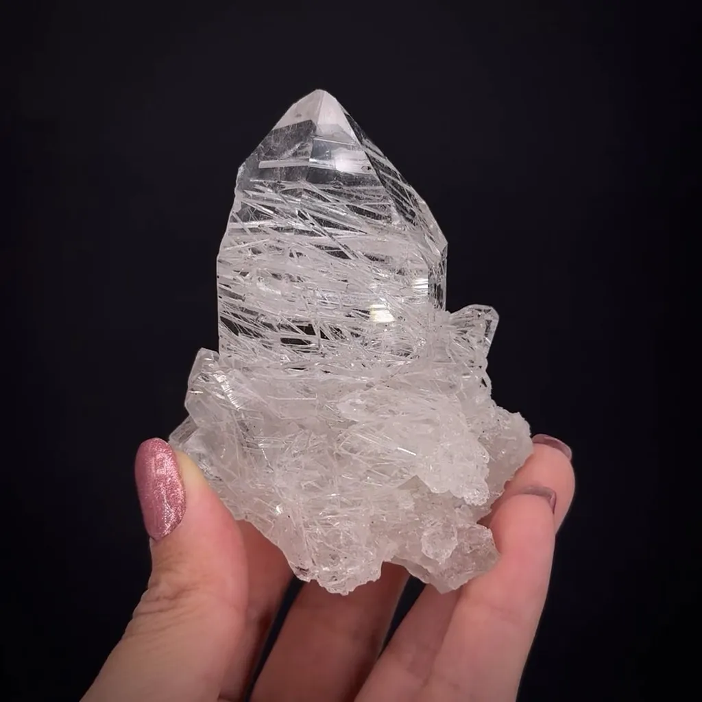 Quartz with Inclusions (Anhydrite casts) image