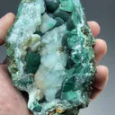 Quartz with Malachite - image 2