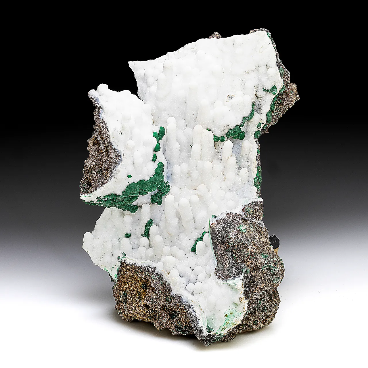 Quartz with Malachite - image 1