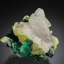 Quartz with Malachite and Azurite - image 1
