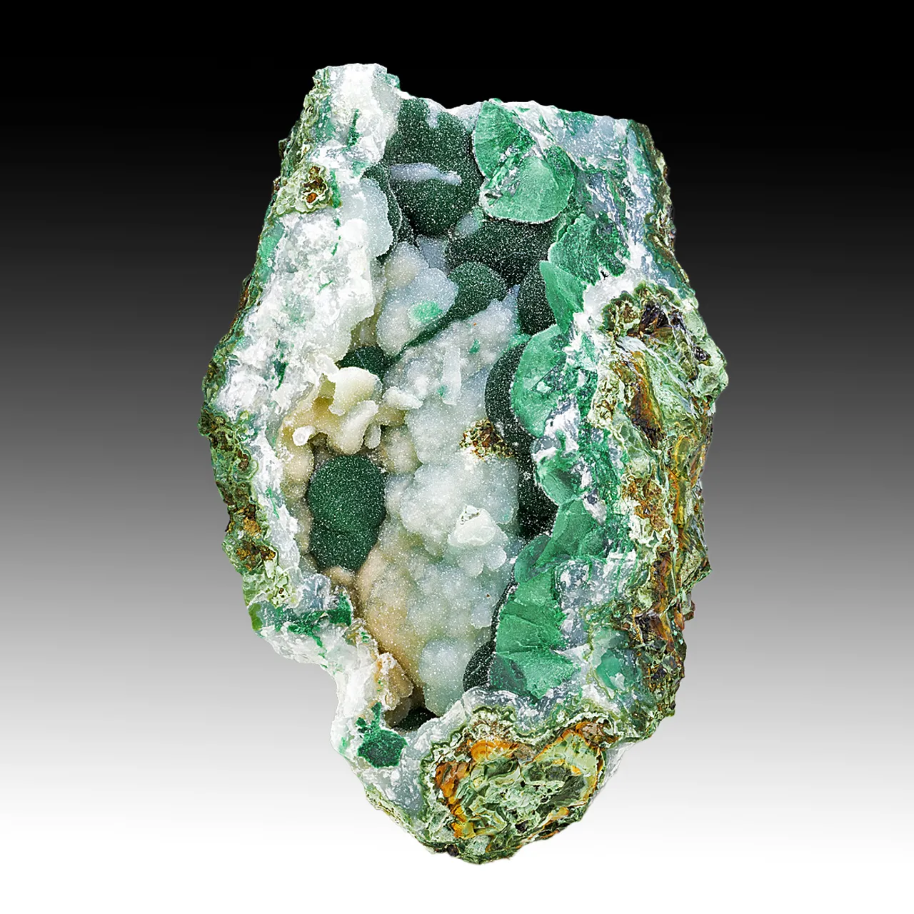 Quartz with Malachite - image 1