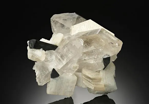 Quartz with Muscovite Albite and Schorl image